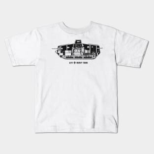 A7V Heavy Tank - WW1 Kids T-Shirt